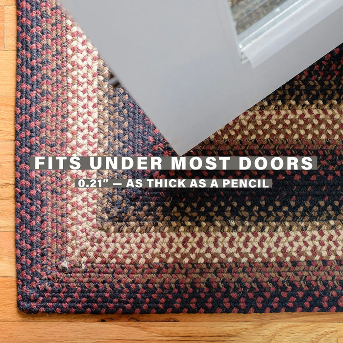 Harvest Red Multi Braided Jute Accent Rug