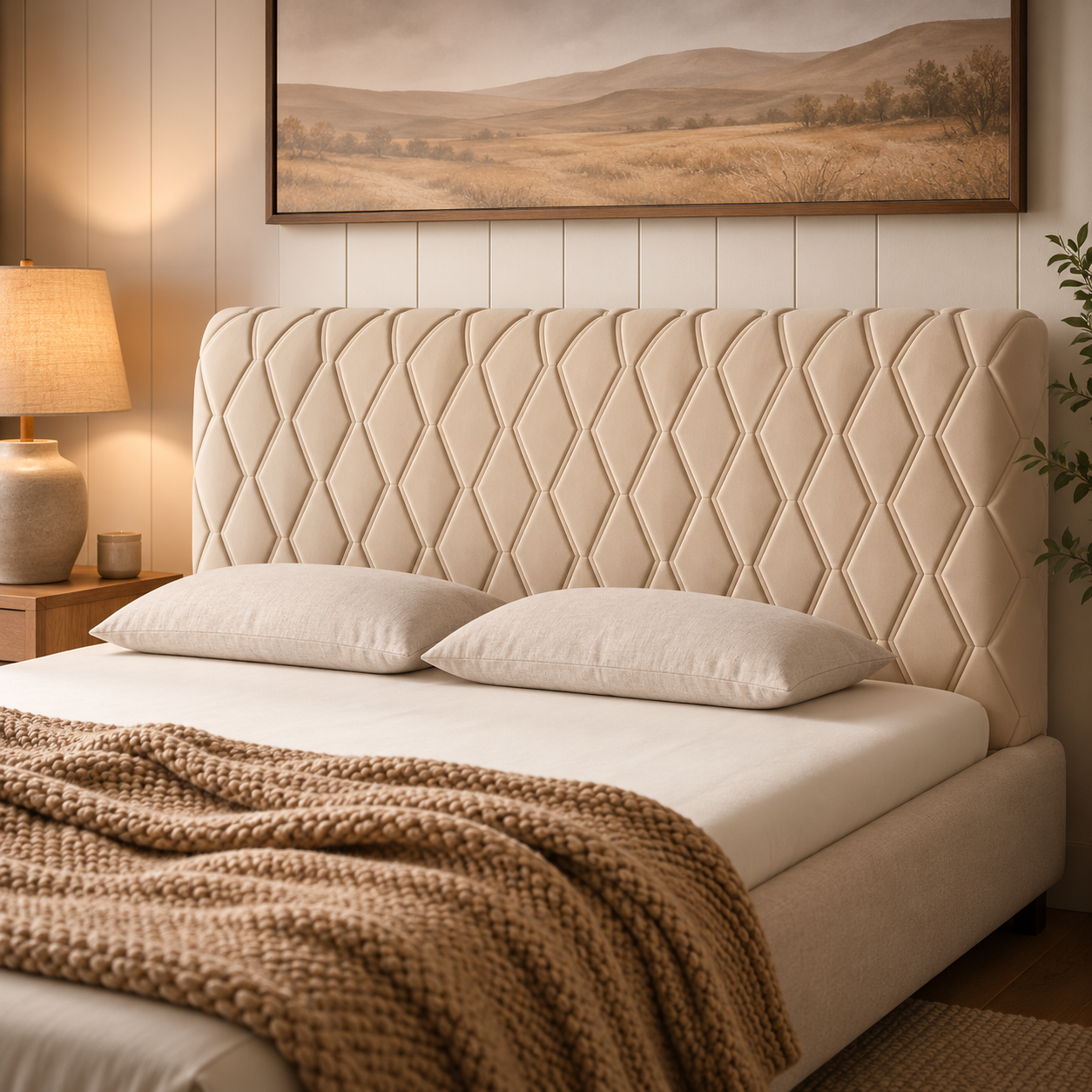Premium Quilted Headboard Cover