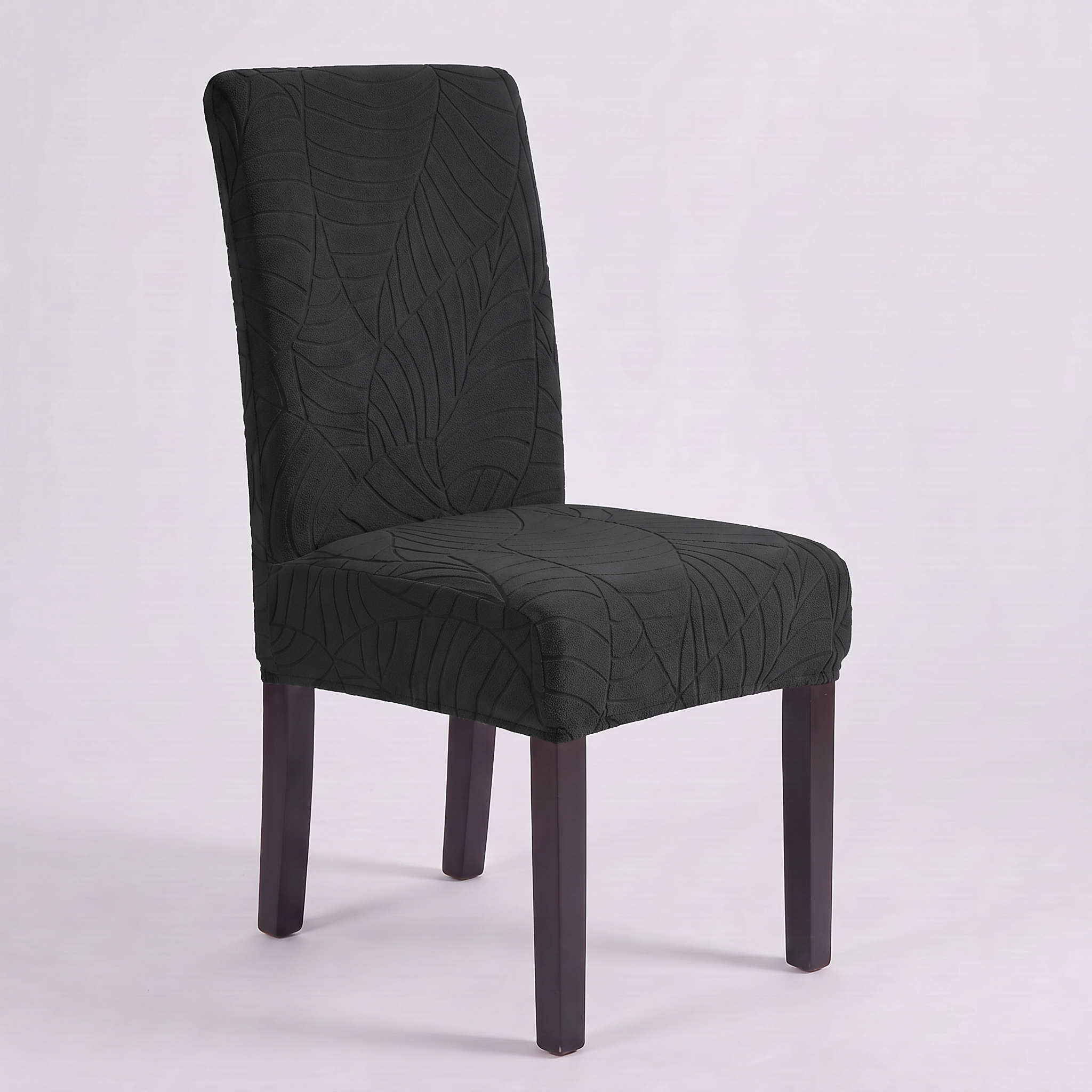 Waterproof Leaf Jacquard Dining Chair Covers