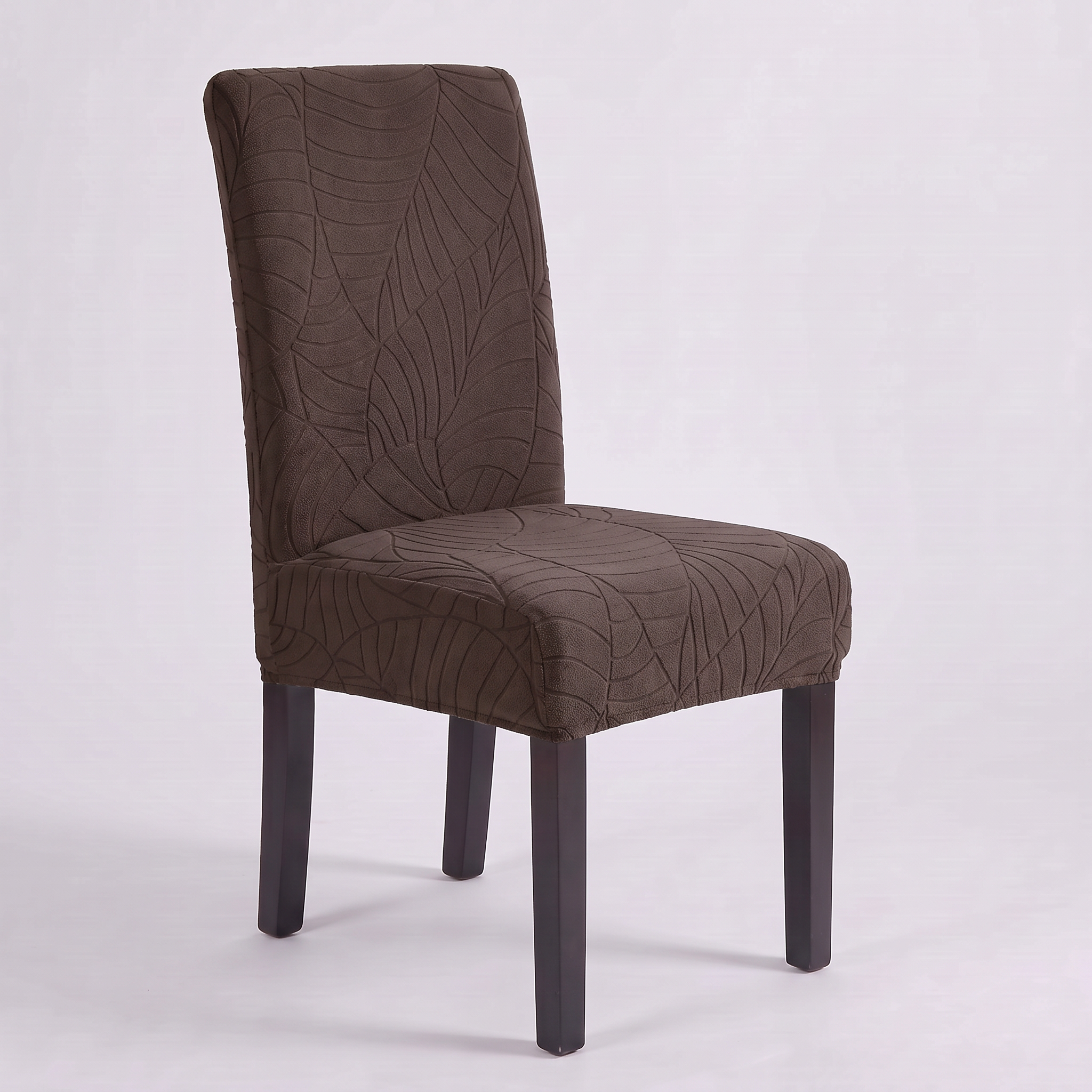 Waterproof Leaf Jacquard Dining Chair Covers