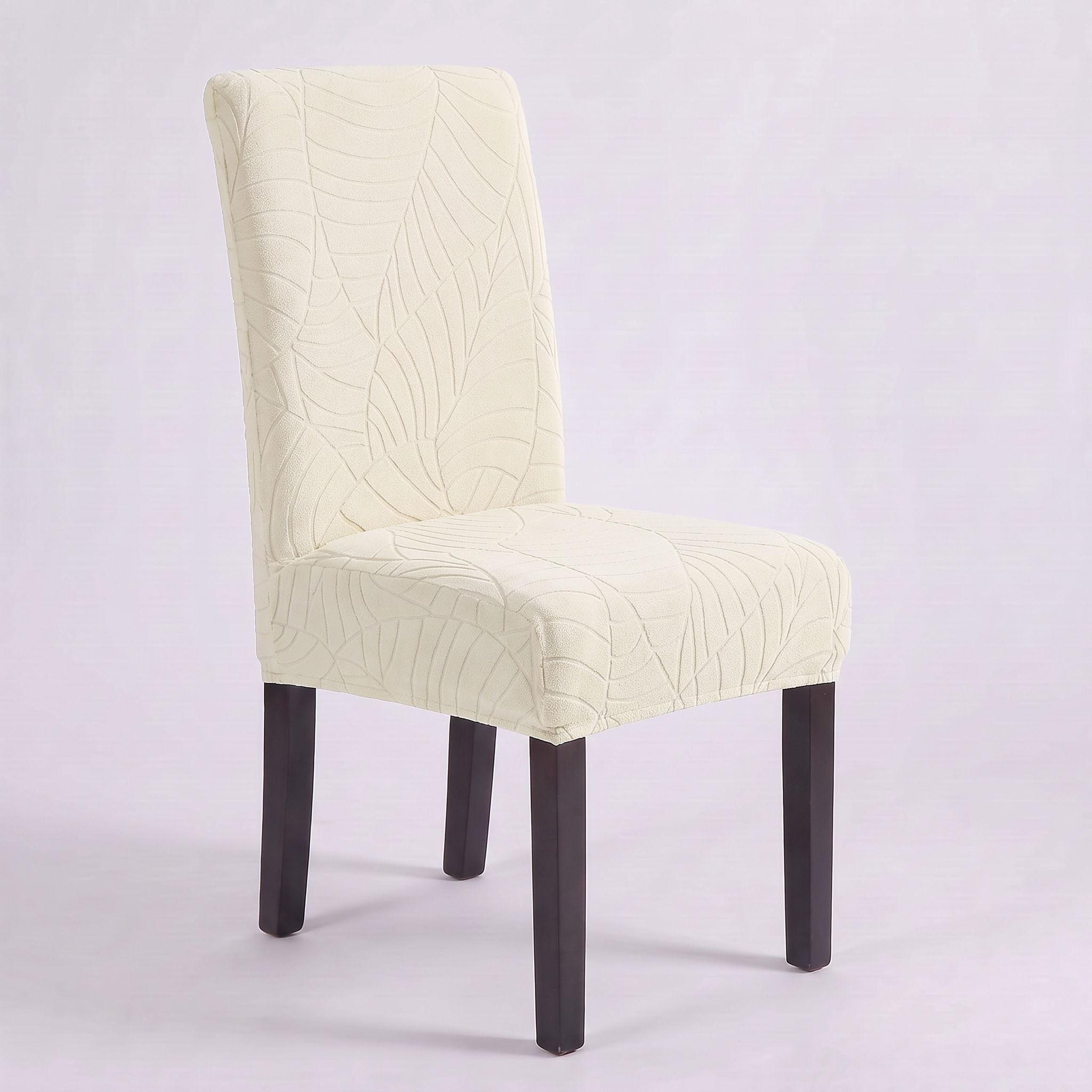 Waterproof Leaf Jacquard Dining Chair Covers