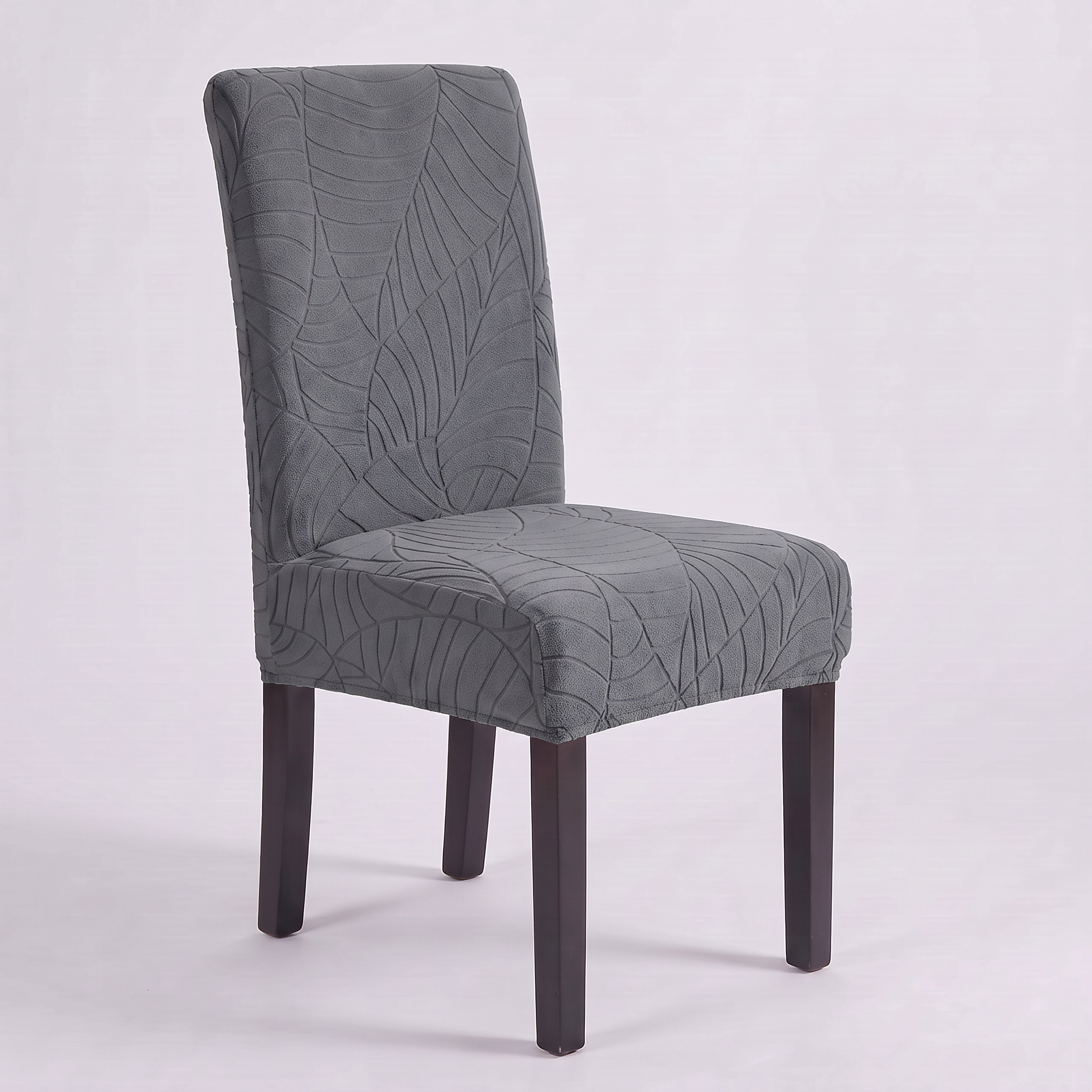 Waterproof Leaf Jacquard Dining Chair Covers