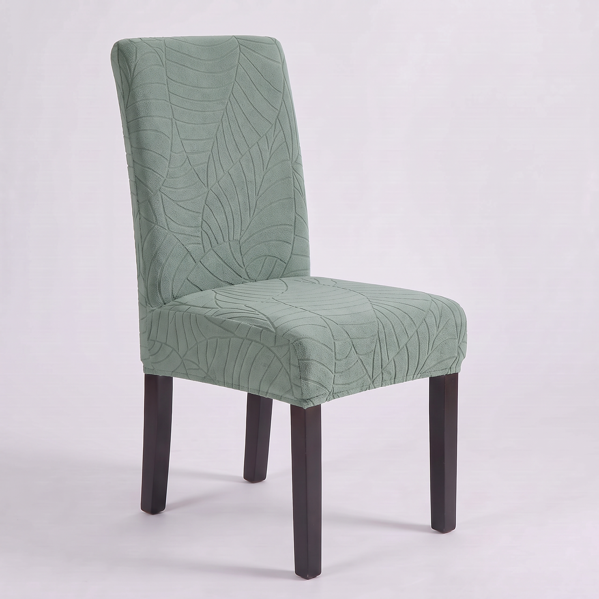 Waterproof Leaf Jacquard Dining Chair Covers