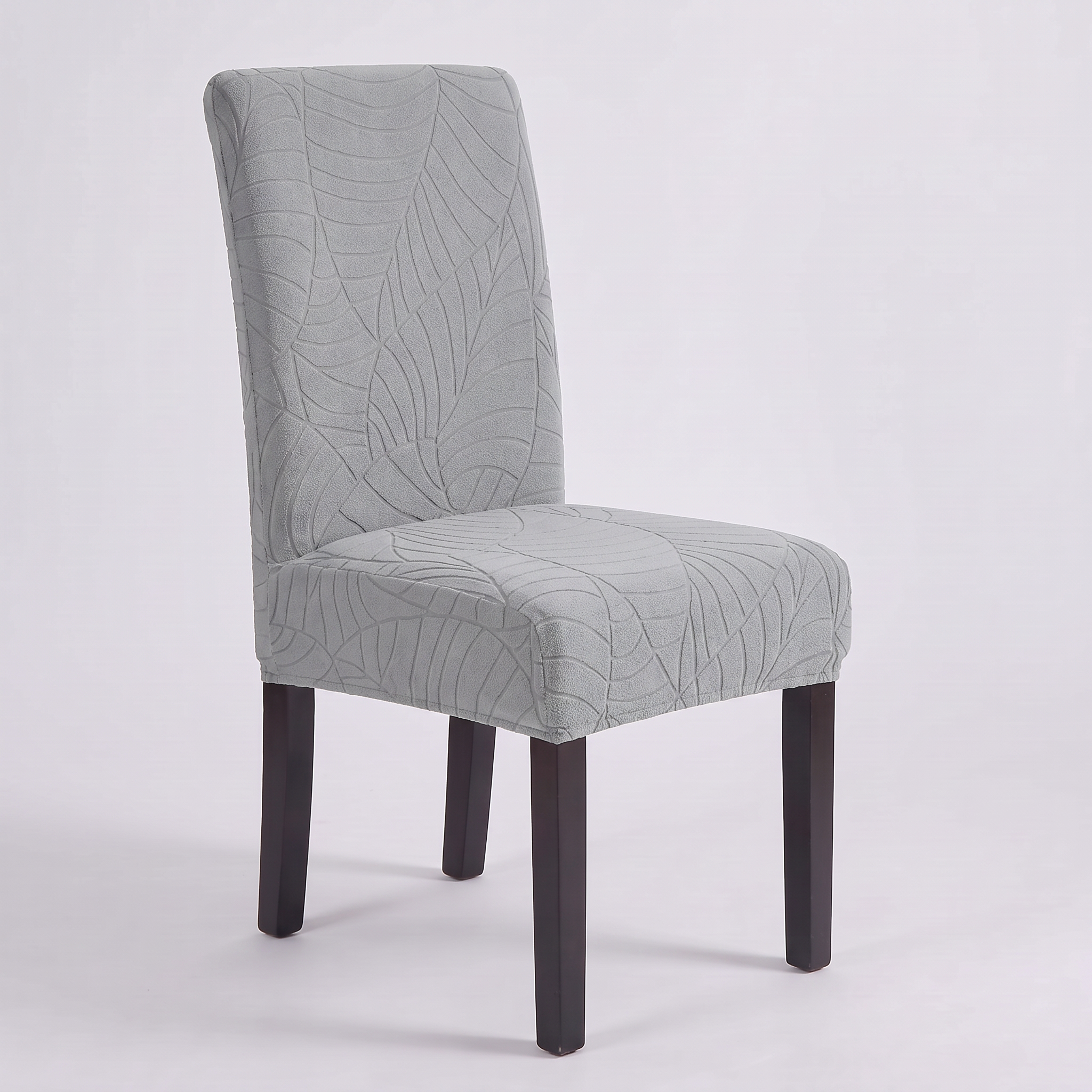 Waterproof Leaf Jacquard Dining Chair Covers