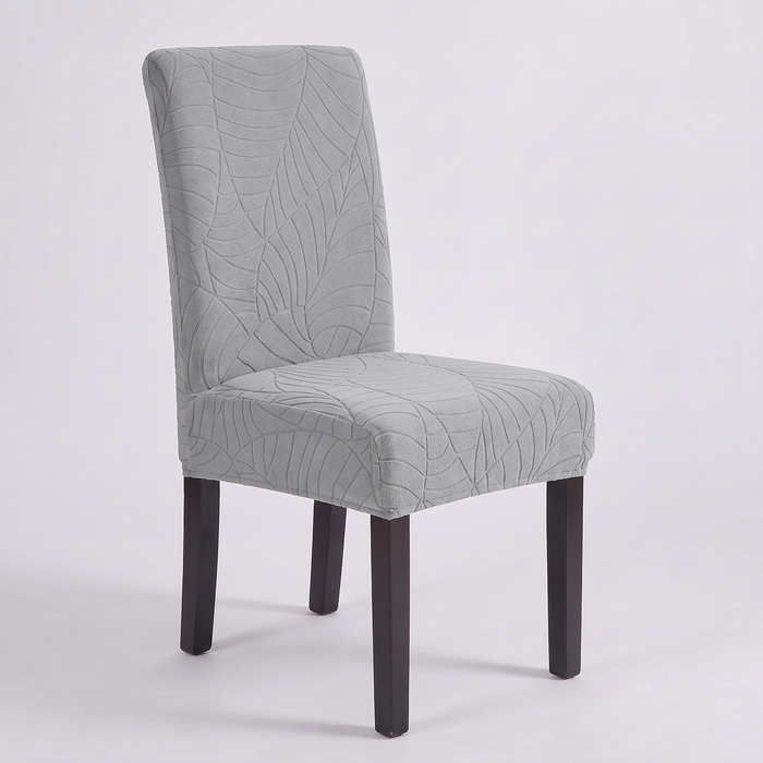 Waterproof Leaf Jacquard Dining Chair Covers