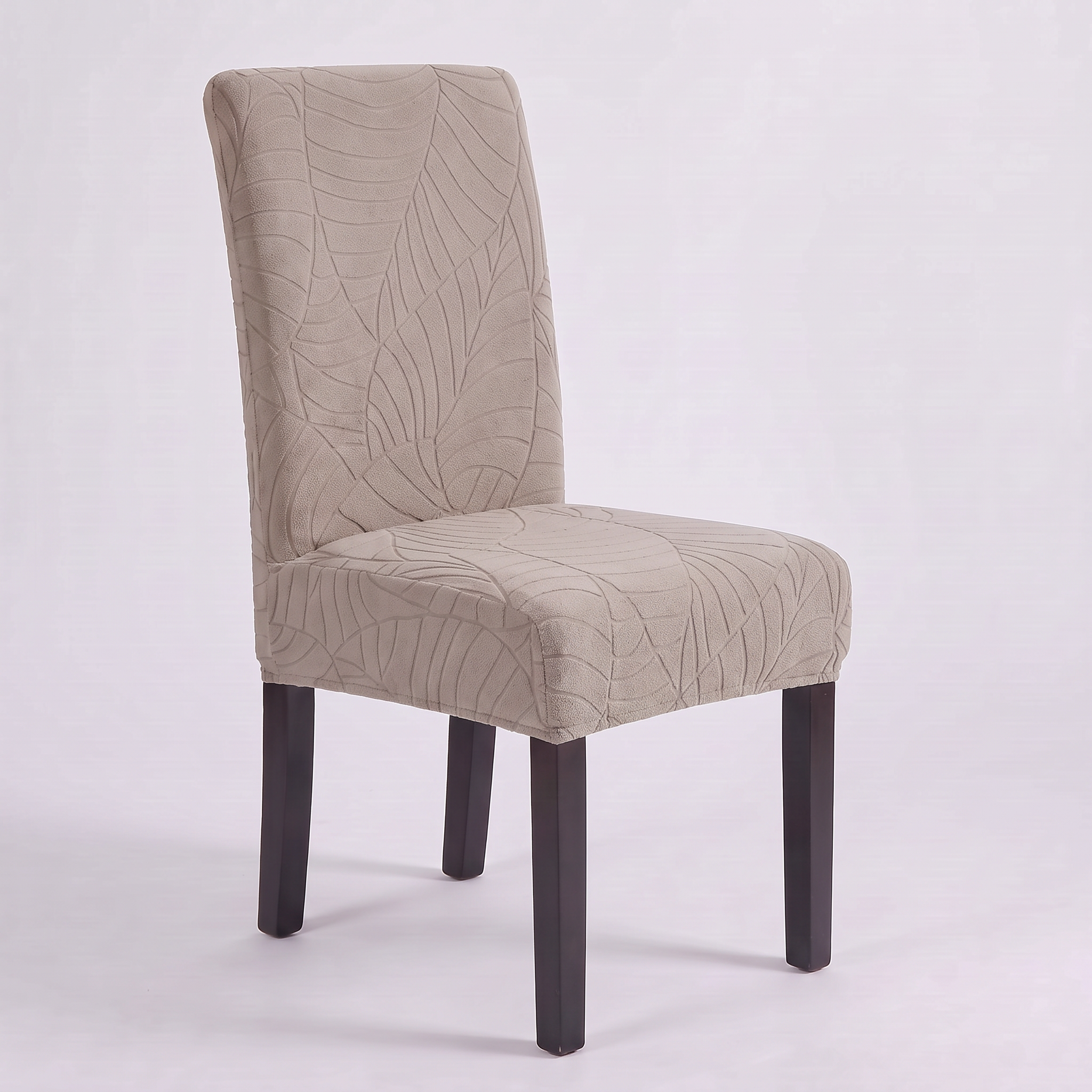 Waterproof Leaf Jacquard Dining Chair Covers