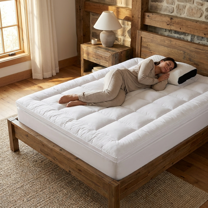 Luxury Deep-Pocket Fitted Mattress Topper