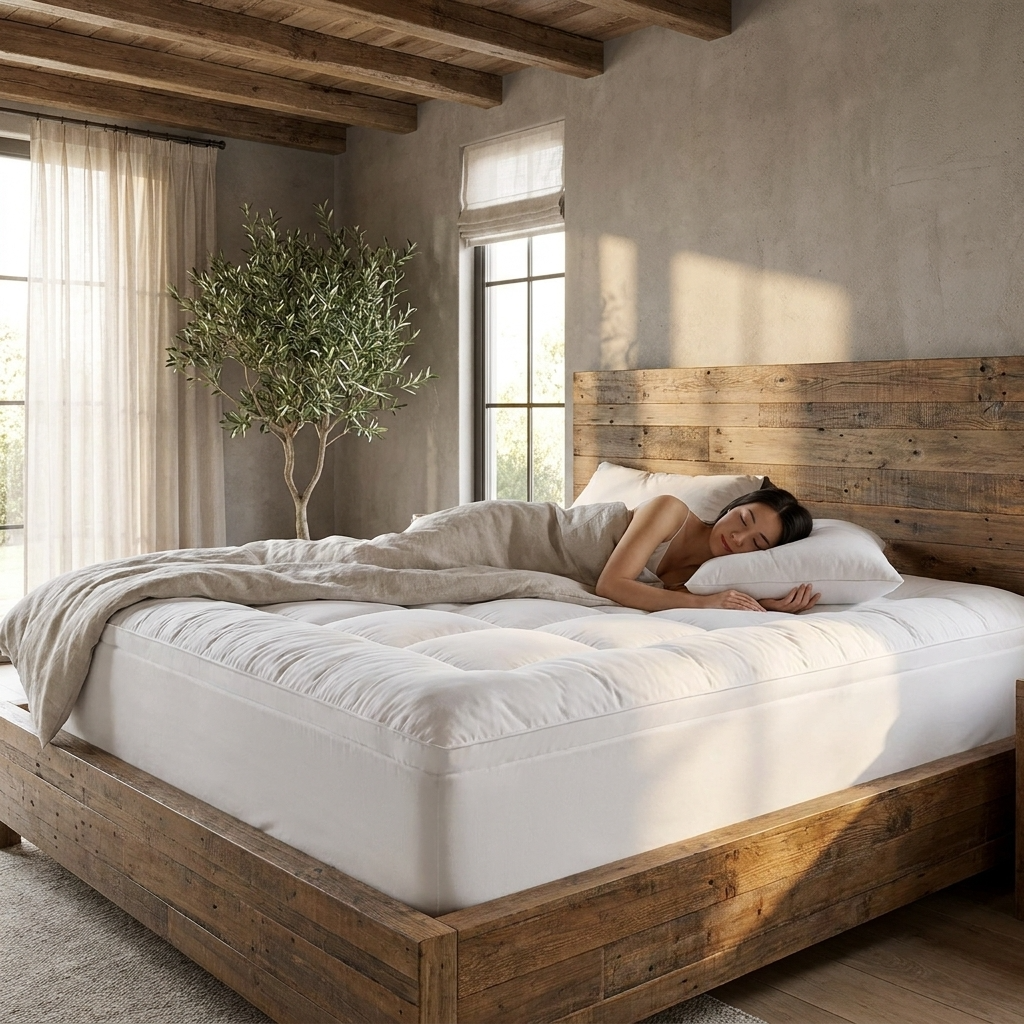 Luxury Deep-Pocket Fitted Mattress Topper
