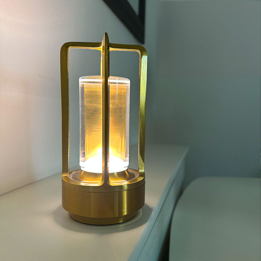 Cordless Vintage Lantern Table Lamp