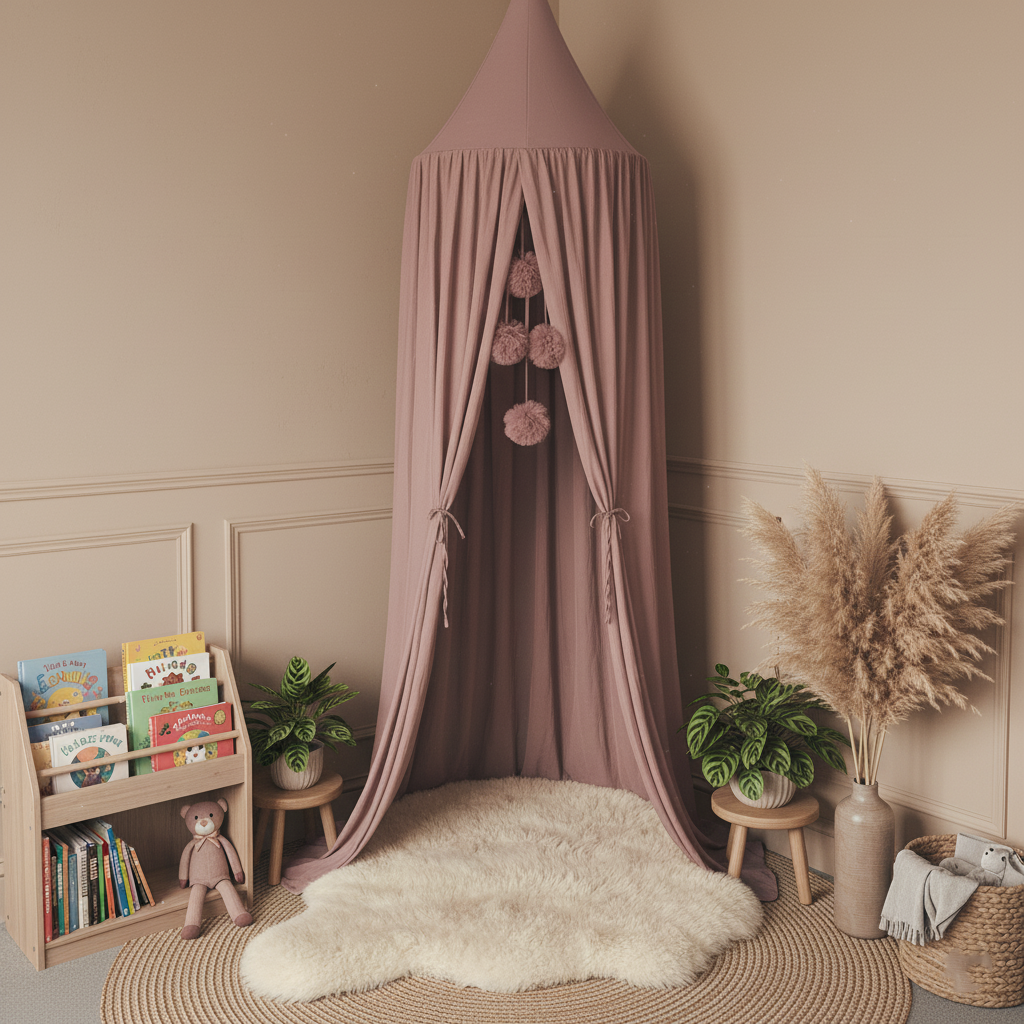 Luifel voor kinderkamer in Scandinavische stijl