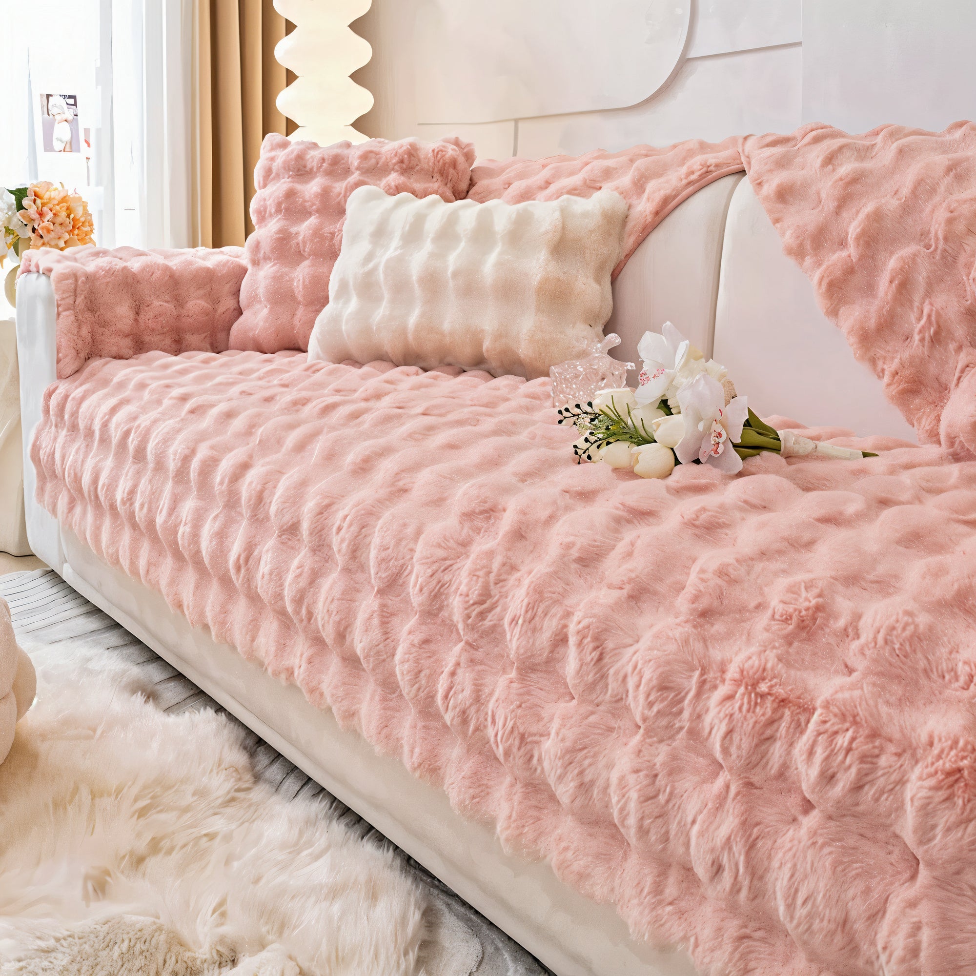 Soft Couch Cover - Sectional Couch Covers - Sofa Slipcovers - Sofa Covers For Pets - Thick Washable Couch Covers