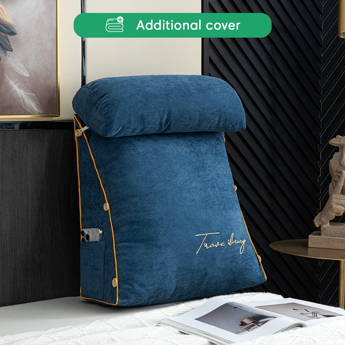 Additional Cover For Luxury Backrest Reading Pillow