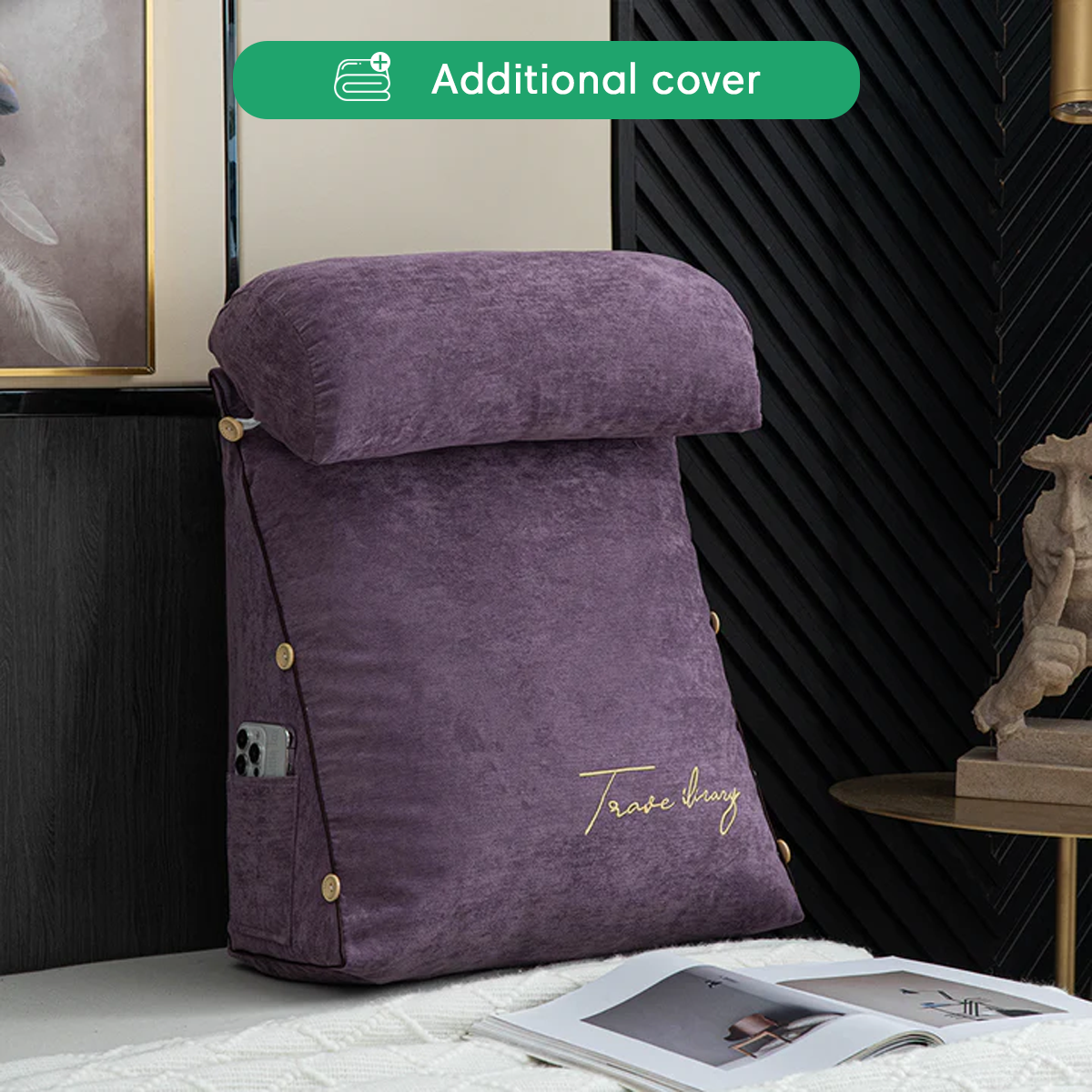 Additional Cover For Luxury Backrest Reading Pillow