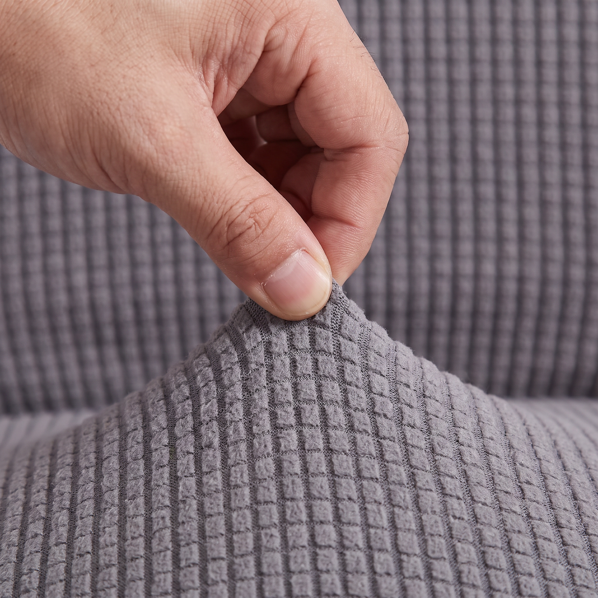 Textured Jacquard Stretch Dining Chair Covers
