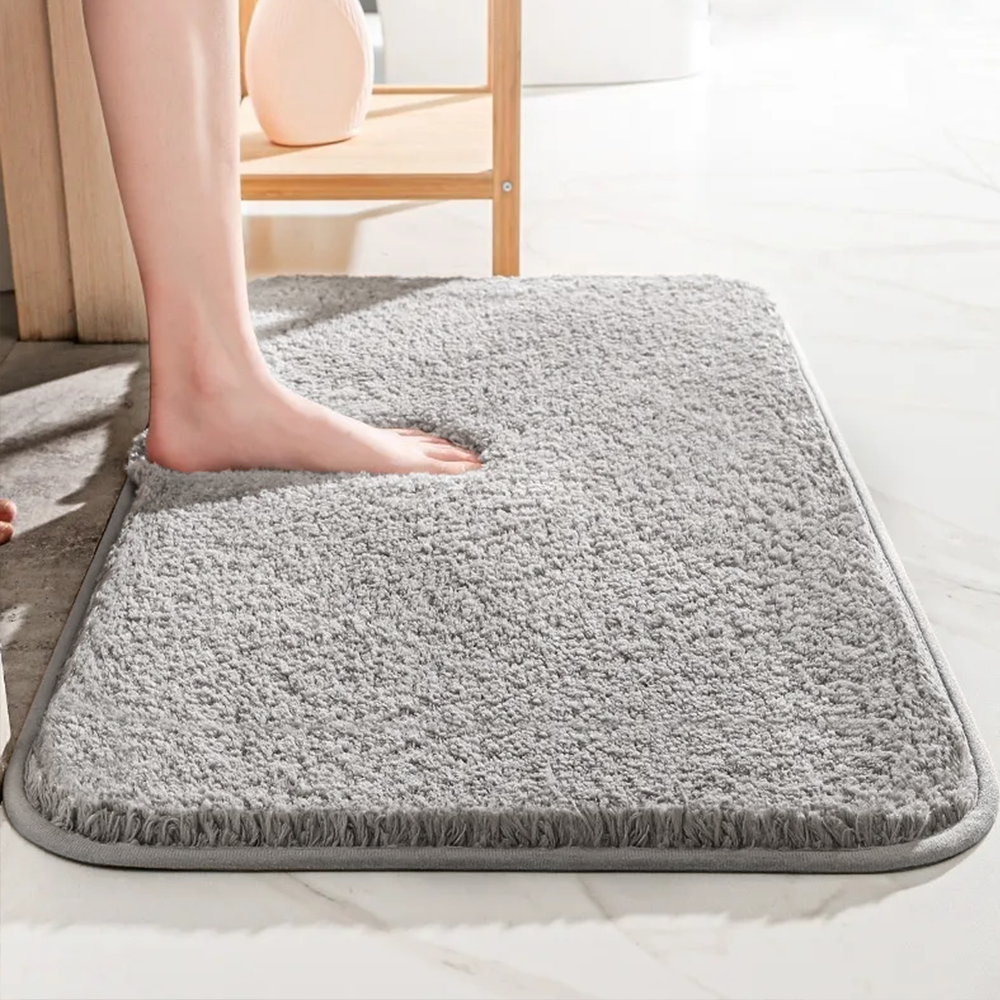 Super Thick Bathroom Rug - Non-Slip Bath Rug Luxury Washable Bath Rug ...