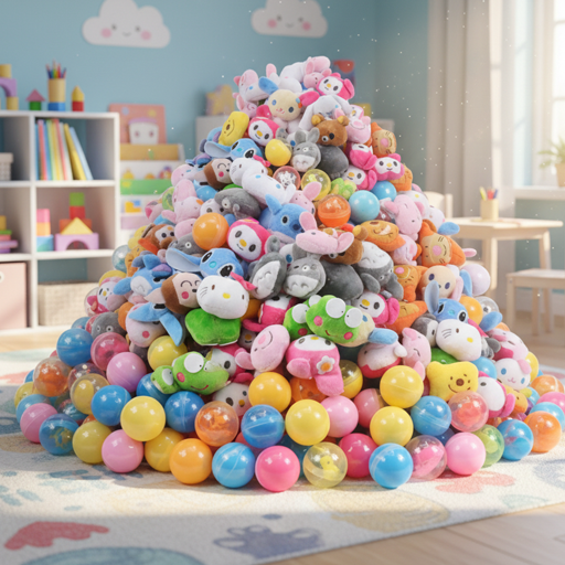 Ultimate Prize Bundle - 30 Mystery Ball Prizes + 30 Plush Prizes