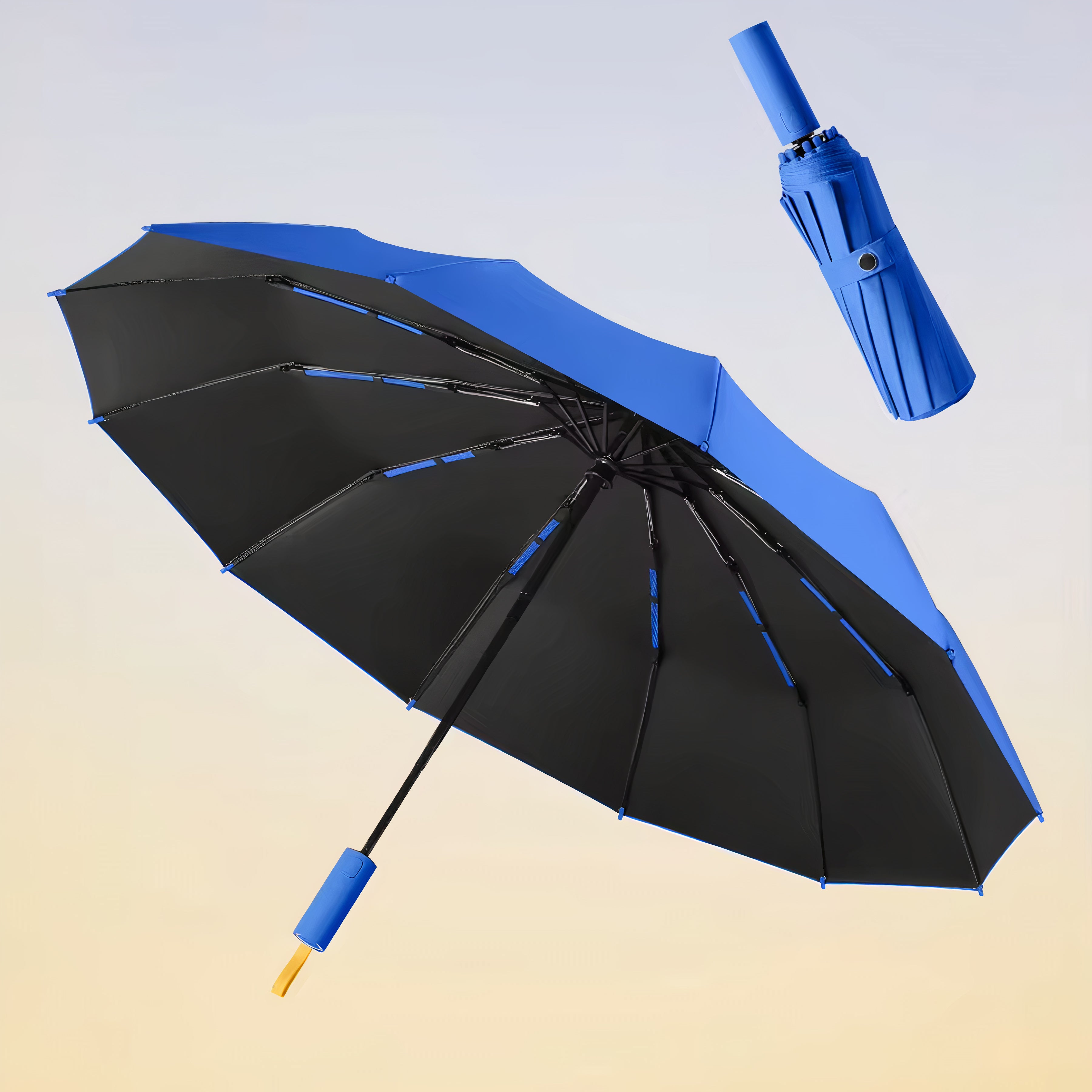 Reinforced Contemporary Compact Umbrella - Best Travel Umbrella