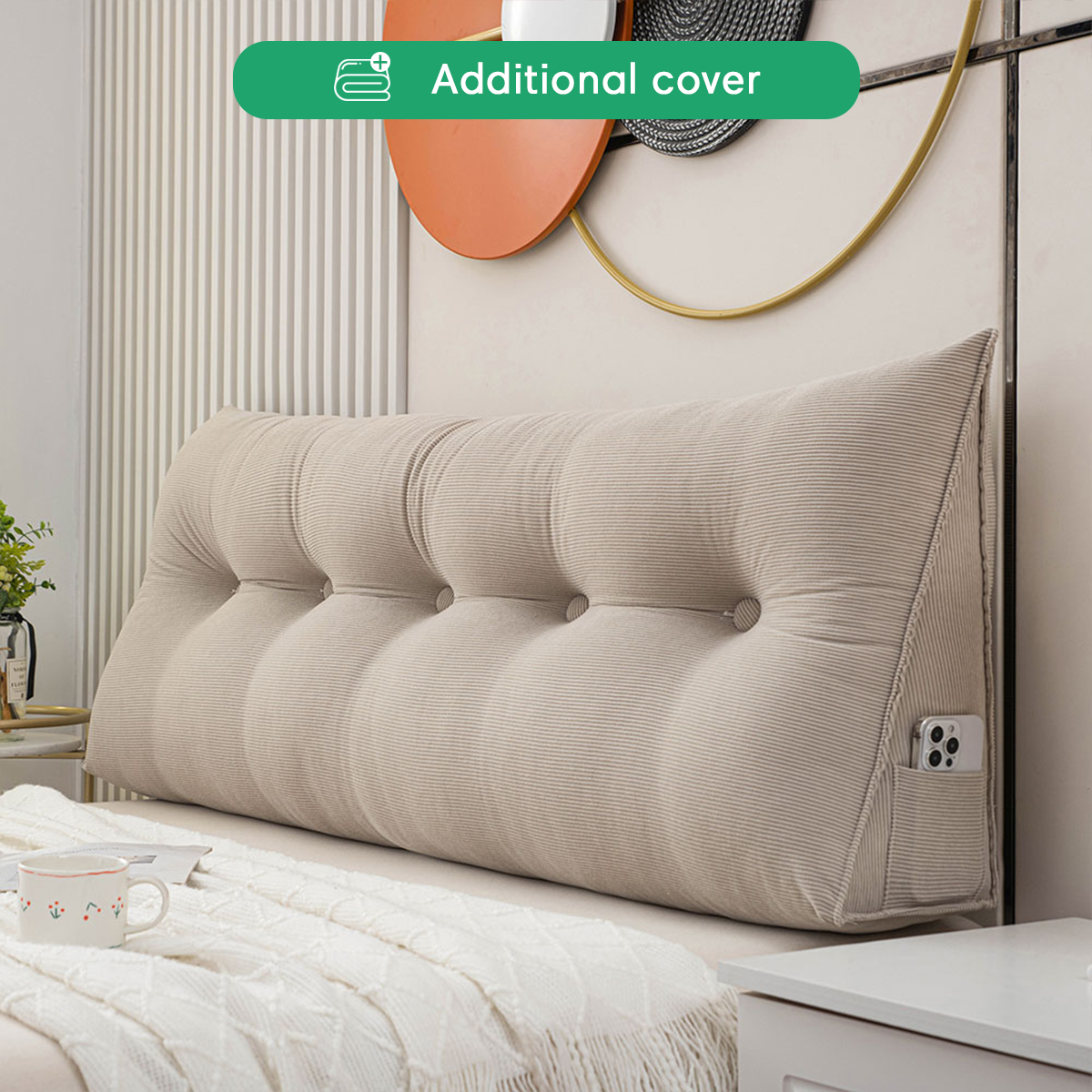 Additional Cover For Luxury Waterproof Wedge Pillow