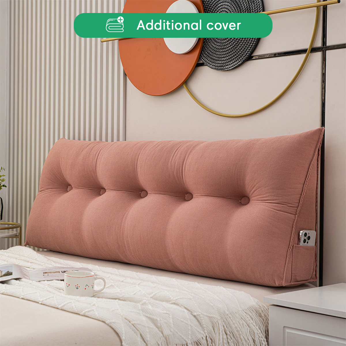 Additional Cover For Luxury Waterproof Wedge Pillow