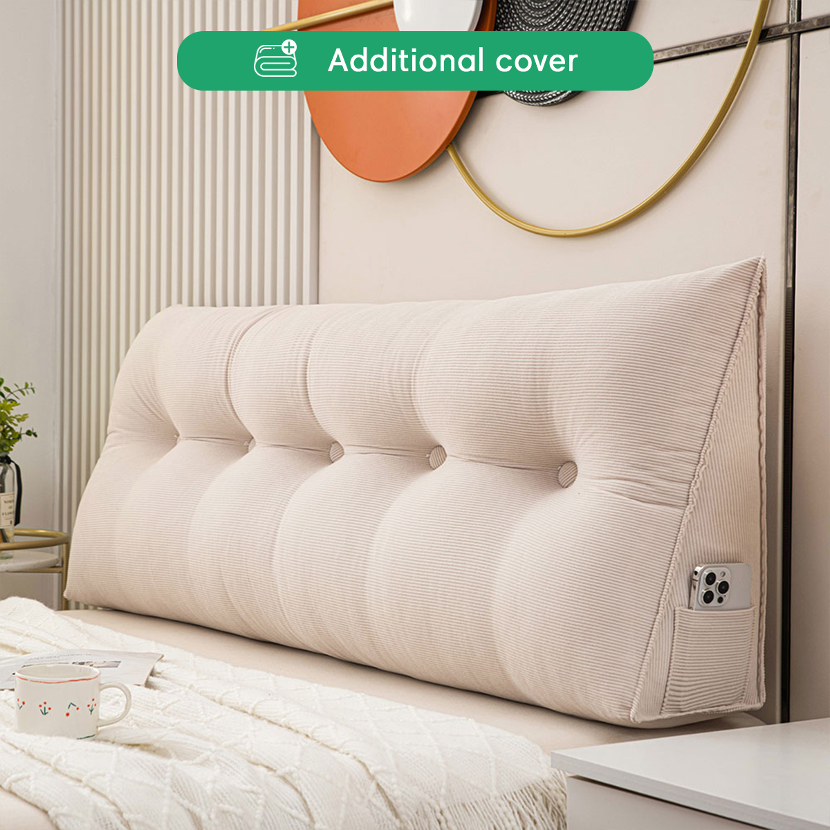 Additional Cover For Luxury Waterproof Wedge Pillow