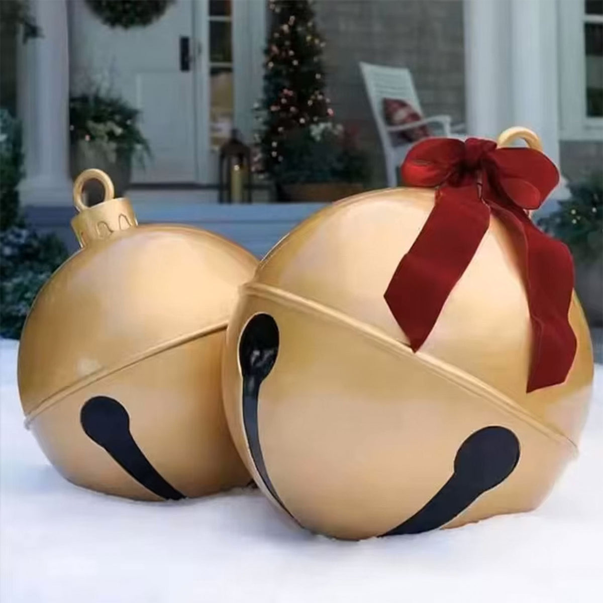 Inflatable Giant Sleigh Bells - Outdoor Christmas Decoration