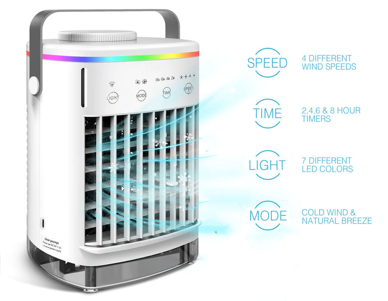 Portable Air Conditioner - Ultra Quiet Energy Efficient Air Cooling Unit