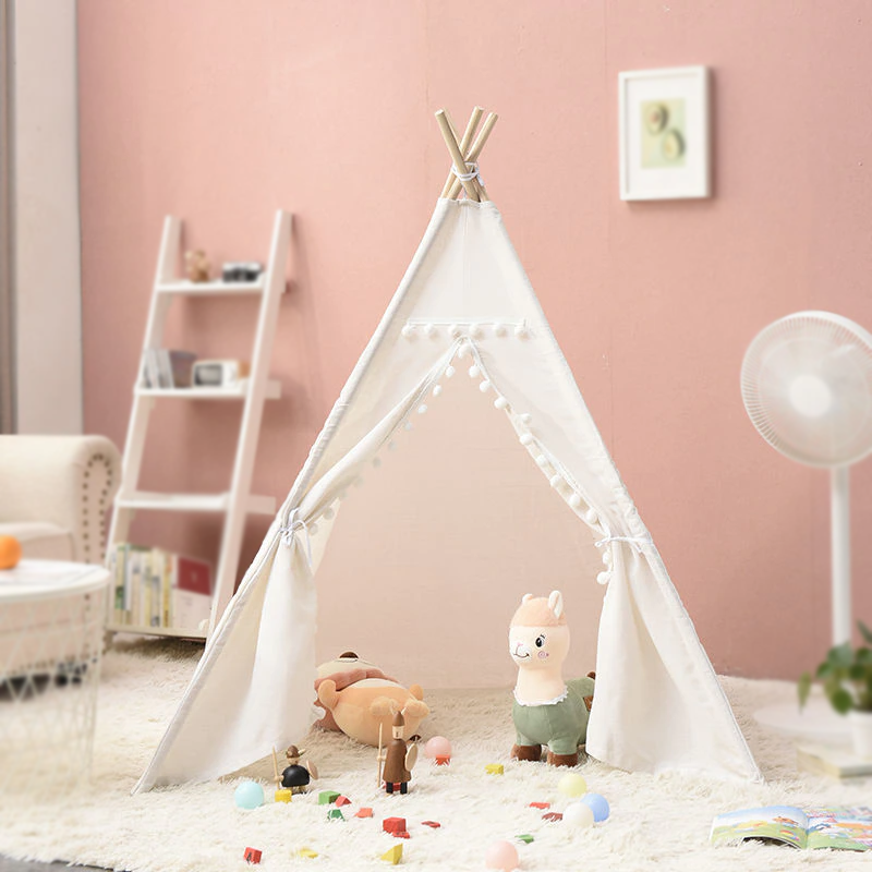 Nordic Style Teepee Tent With Padded Play Mat