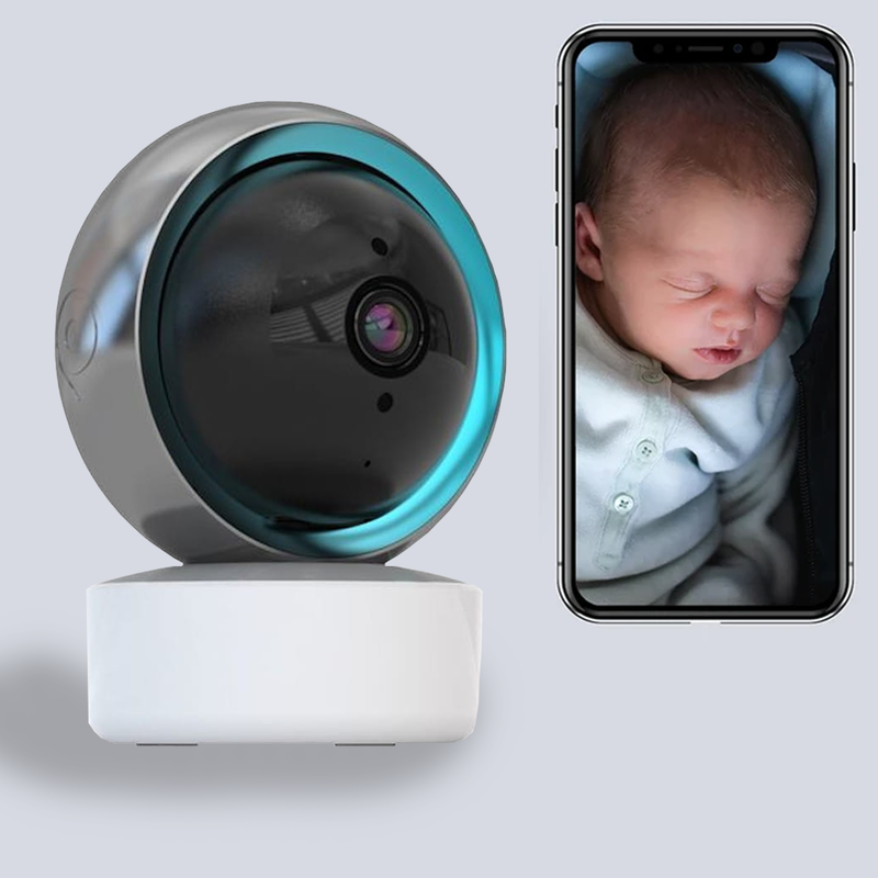 Nachtzicht HD slimme babyfoon - met mobiele app