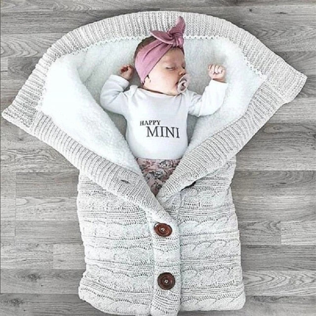 Soft Knitted Baby Sleeping Bag