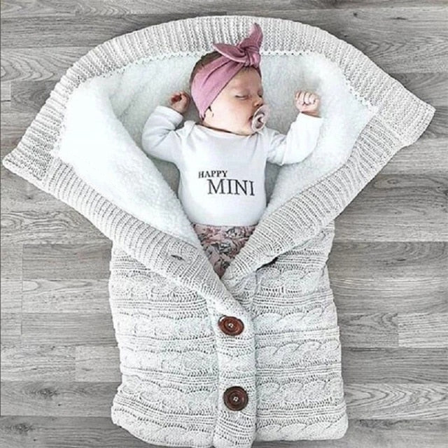 Knitted baby sleeping bag 2025