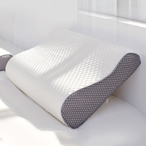 Contoured Memory Foam Pillow With Removable Bamboo Cover