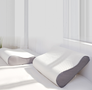 Contoured Memory Foam Pillow With Removable Bamboo Cover