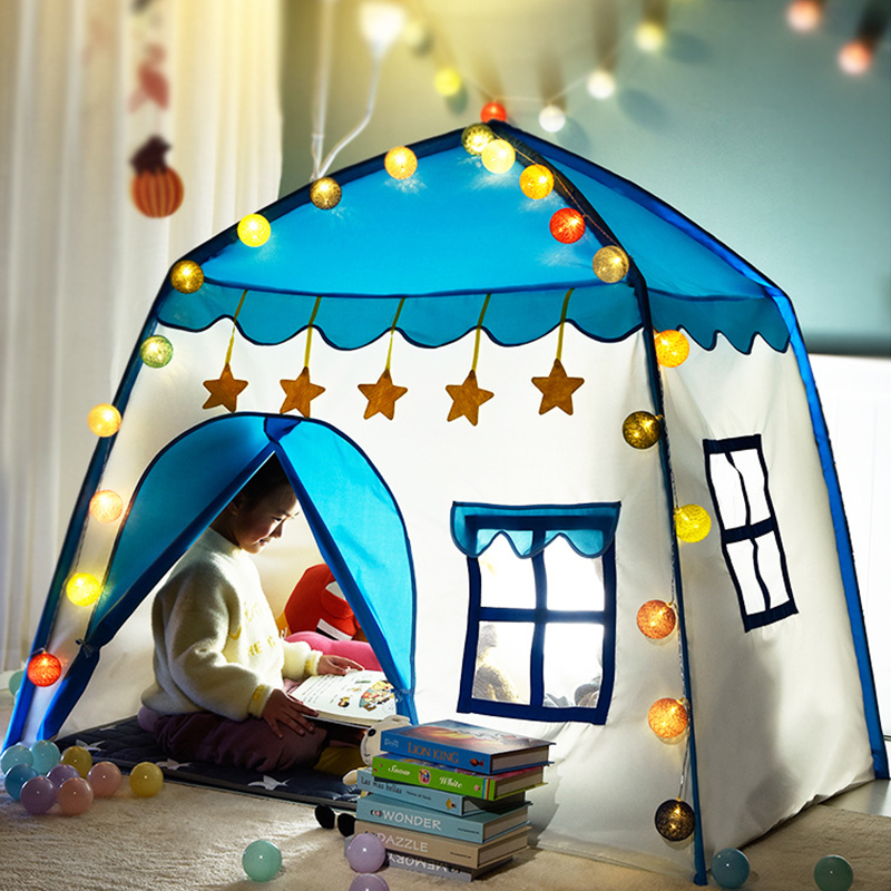 Kids Play Tent - Childrens Pop Up Tent House - Blue & Pink – Fresh Frenzy