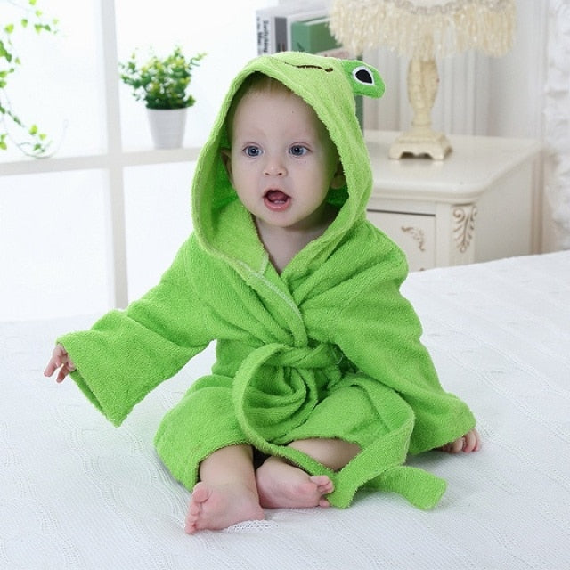GOTS Hooded Towel Green Done by Deer - Babyshop