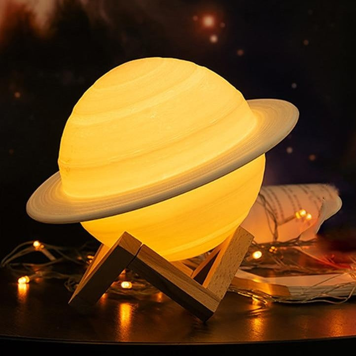 Farbwechselnde Saturn-Lampe