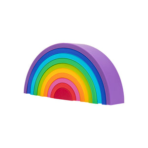 Silikon-Montessori-Regenbogen-Stapel-Lernspielzeug