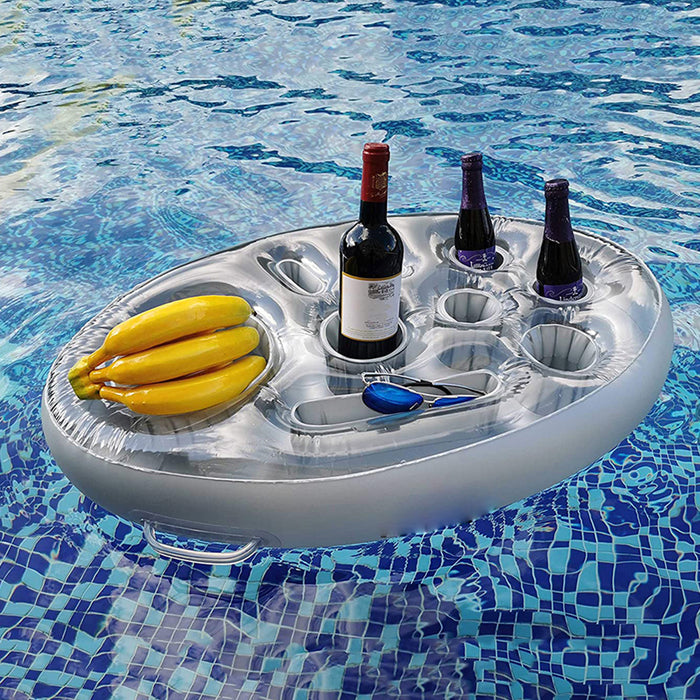 Inflatable Snack & Drink Pool Float