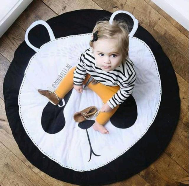 Round Animal Nursery Rug / Play Mat