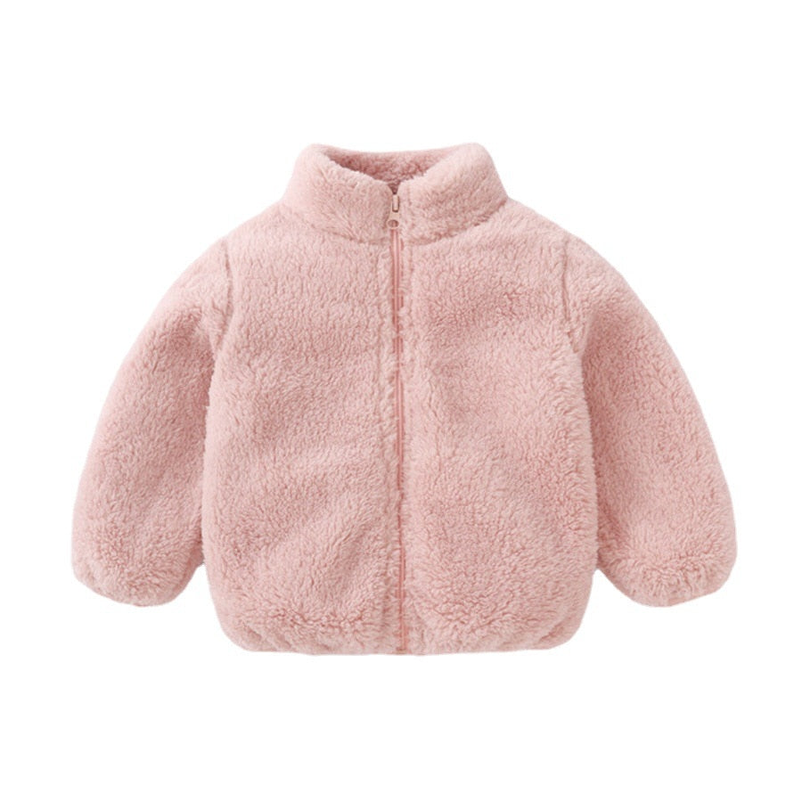 Fluffy jacket for kids 2025