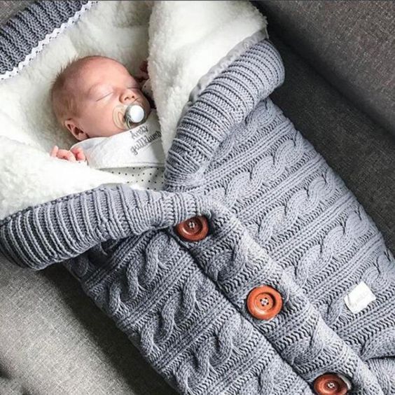 Sac de couchage pour bébé en coton épais et doux avec garnitures  respirantes Uniquement 6,90 BHD بات بات Mobile