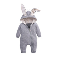 Hooded Bunny Baby Onesie