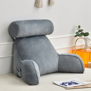 Reading Pillow with Arm and Pocket to Sit - Bedrest Chair Pillow